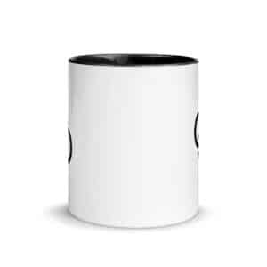 A Mug with Color Inside. The mug has a smooth, glossy finish and a simple design. The image focuses on the side of the mug, with no visible handles or patterns.